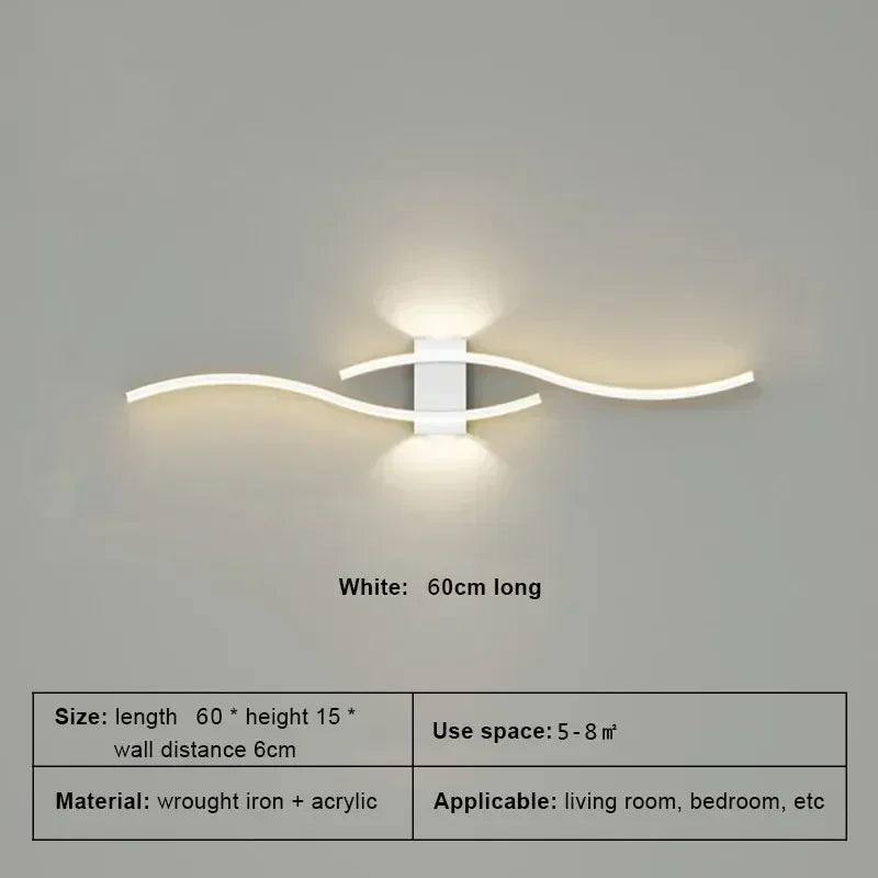 DARHYN - LED Double Curve Wall Light