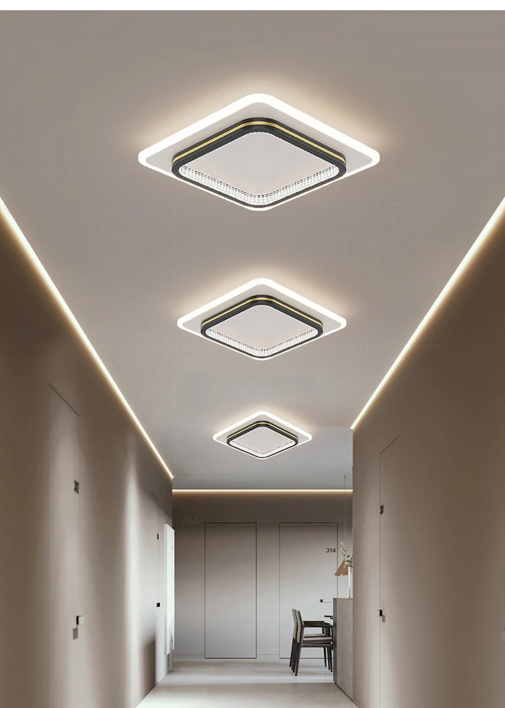 DARHYN - Modern LED Crystal Lampshade Lights