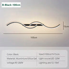 DARHYN - Modern LED Long Strip Wall Sconce