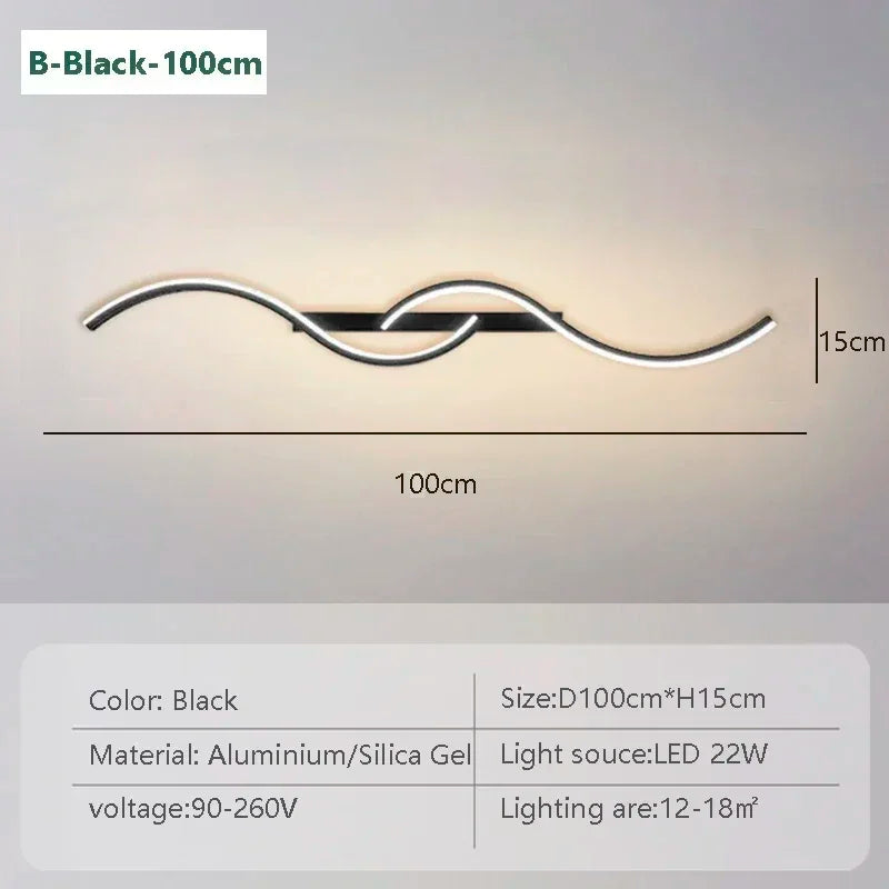 DARHYN - Modern LED Long Strip Wall Sconce