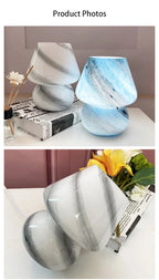 Macaron Modern Glass Table Lamp Mushroom