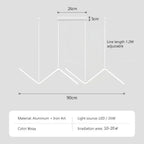 DARHYN - Pendant Light Nodic Gold Hanging Chandelier