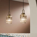 The Celine Ribbed Glass Pendant