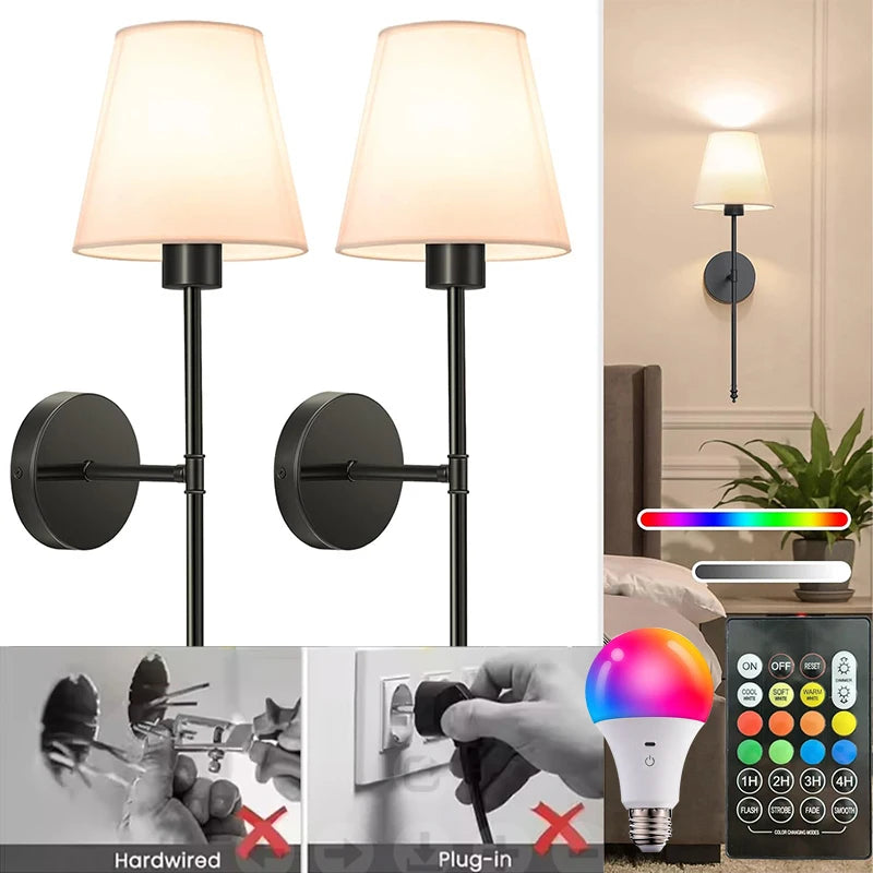 DARHYN - Recharge LED Wall Lamp RGB Bulb