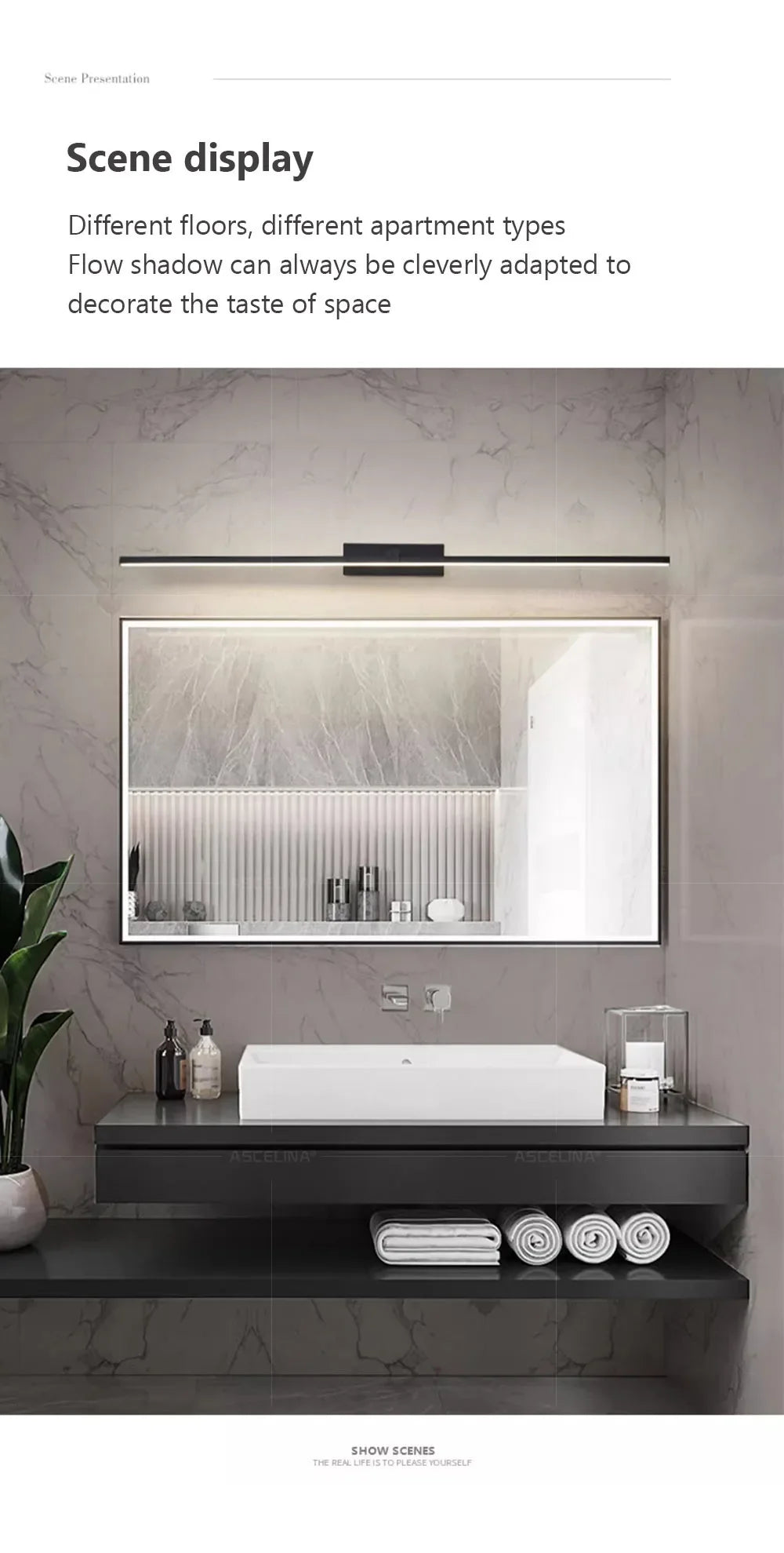 DARHYN - LED Mirror Front Lamp Strip