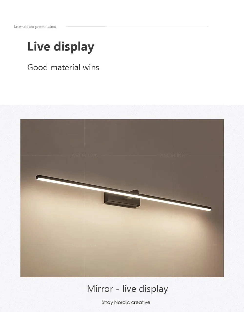 DARHYN - LED Mirror Front Lamp Strip