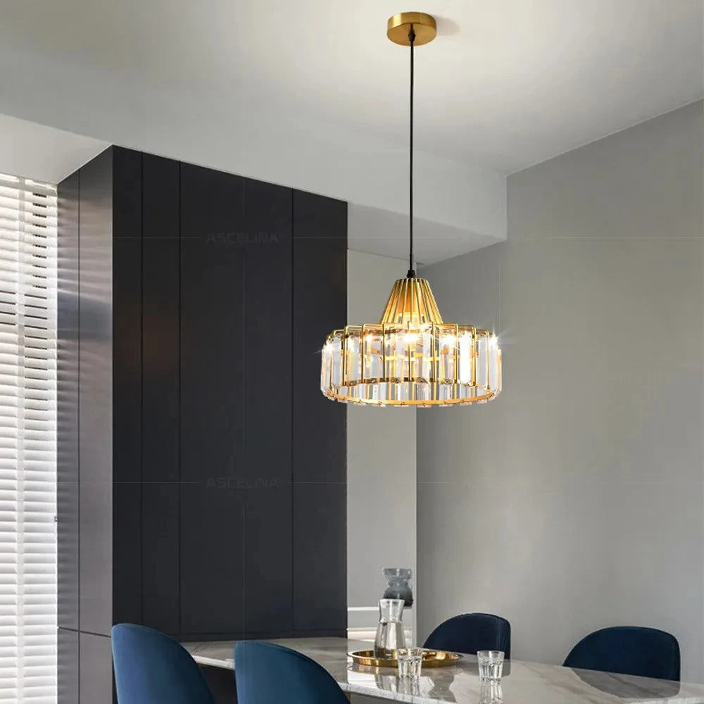 The Gilded Crystal Pendant