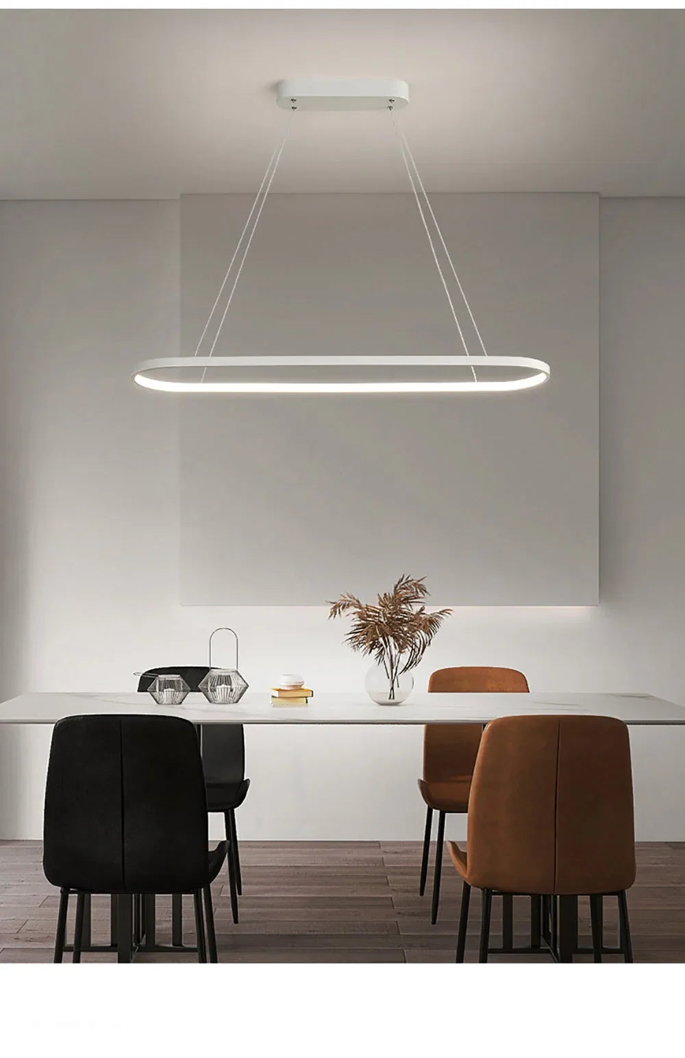 DARHYN - Modern LED Oval Overhead Pendant Light