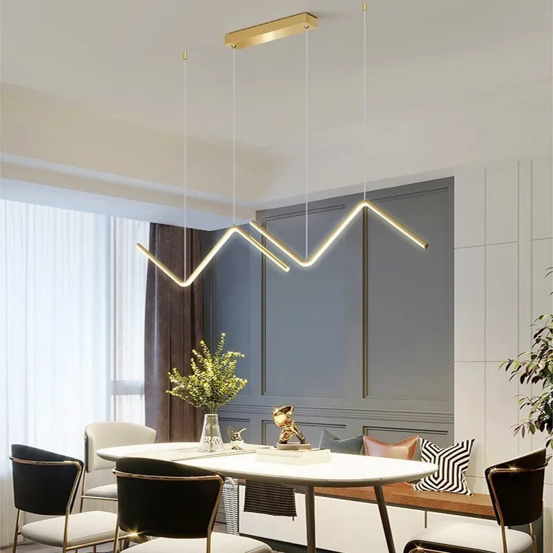 DARHYN - Pendant Light Nodic Gold Hanging Chandelier