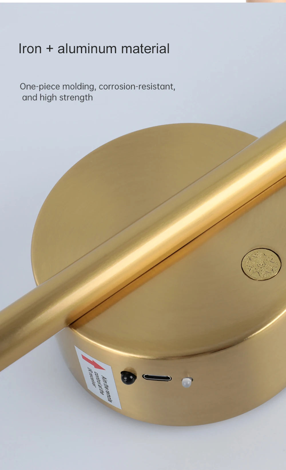 DARHYN - Motion Sensor Detection Rechargeable LED Wall Lamp