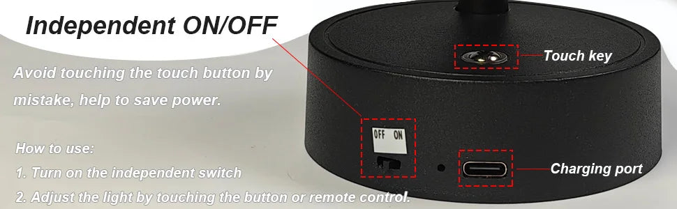 DARHYN - Recharge LED Wall Lamp Magnetic Attraction