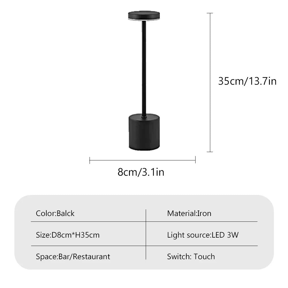 The Vesper Retro Cordless Table Lamp