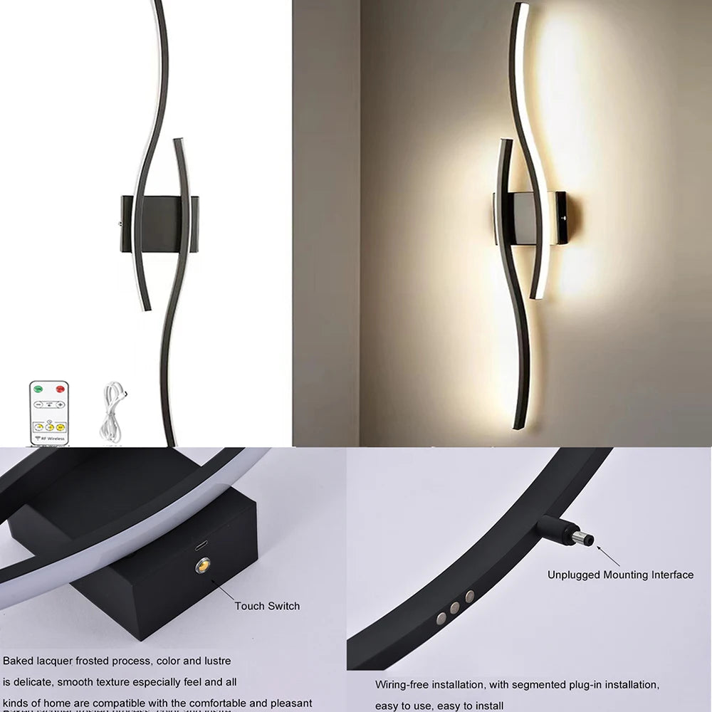 DARHYN - Recharge LED Wall Lamp Dimmable