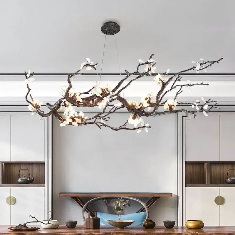 All Copper LED Creative Branch Chandelier