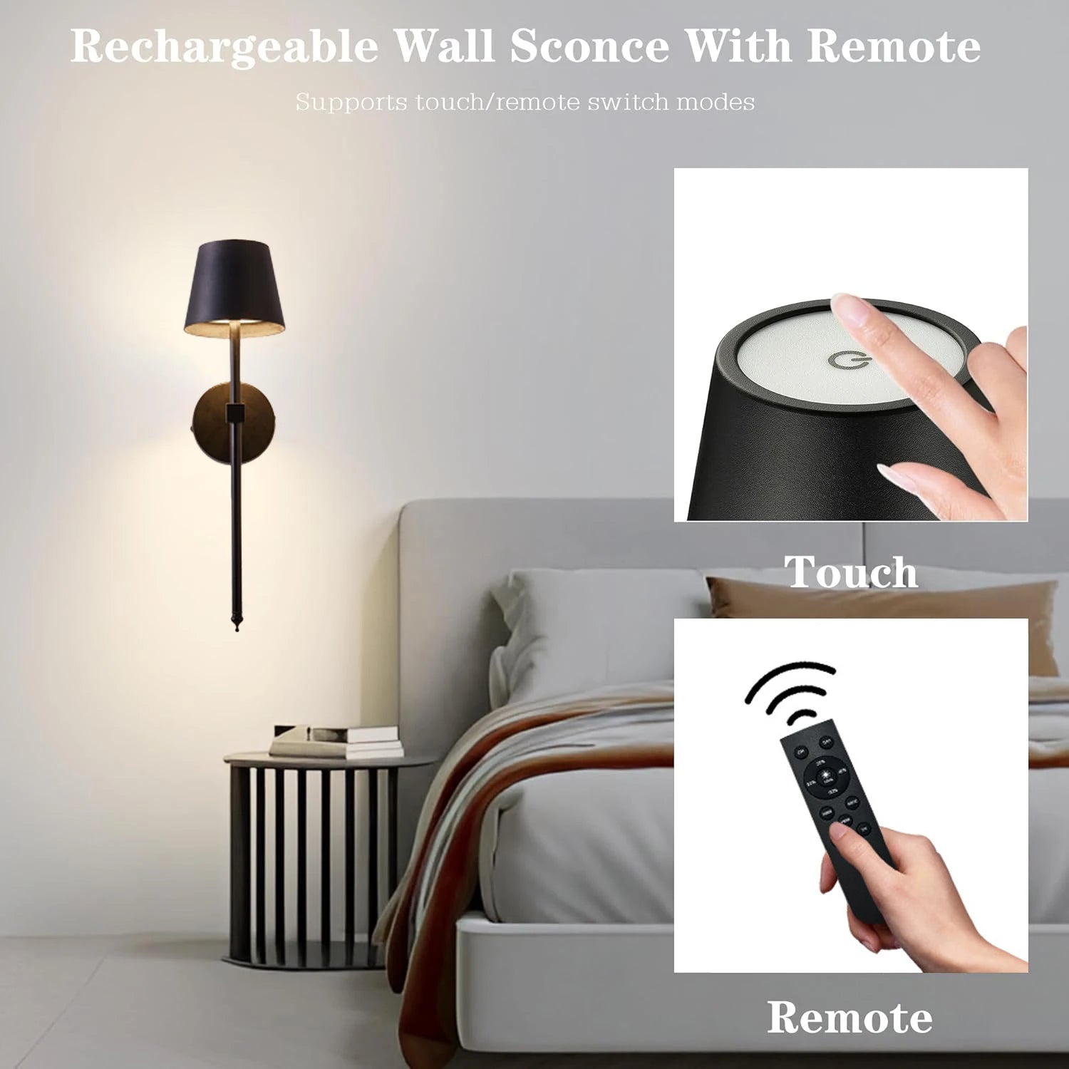 DARHYN - Recharge LED Wall Lamp RGB Bulb