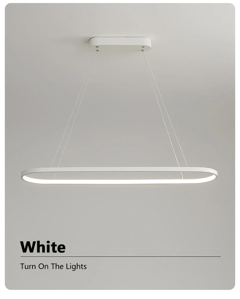 DARHYN - Modern LED Oval Overhead Pendant Light