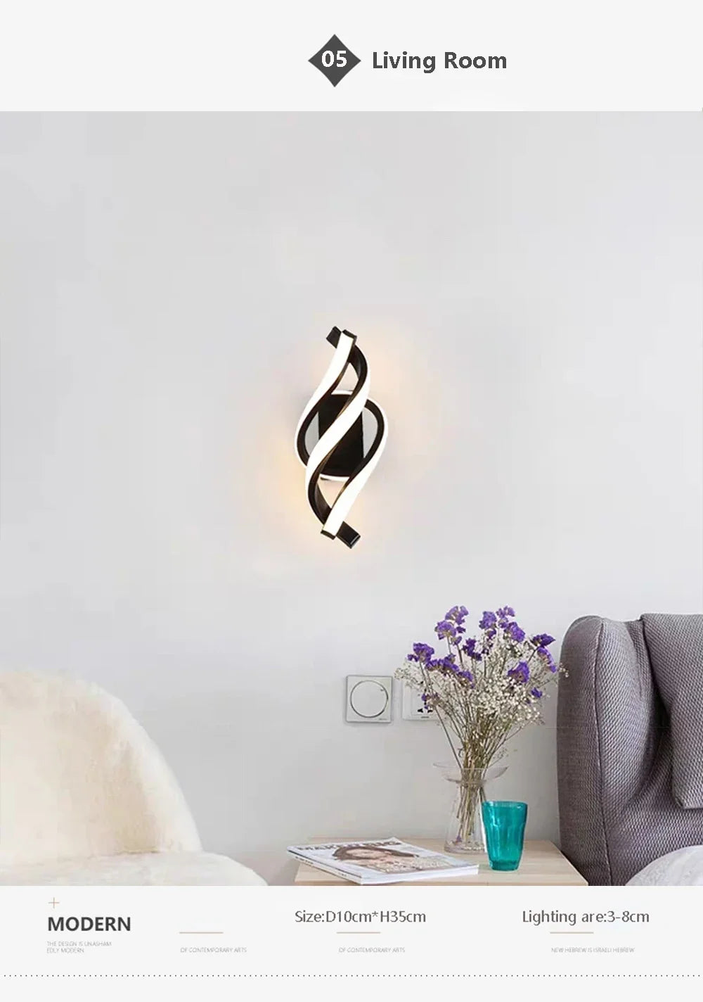 DARHYN - Modern LED Wall Decoration Sconce