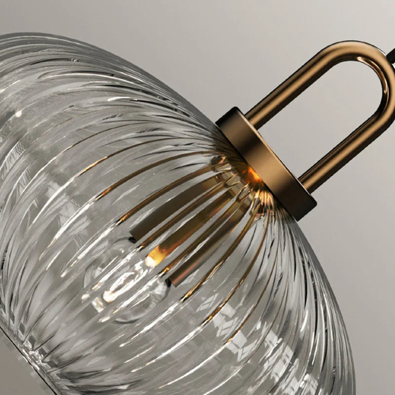 The Celine Ribbed Glass Pendant