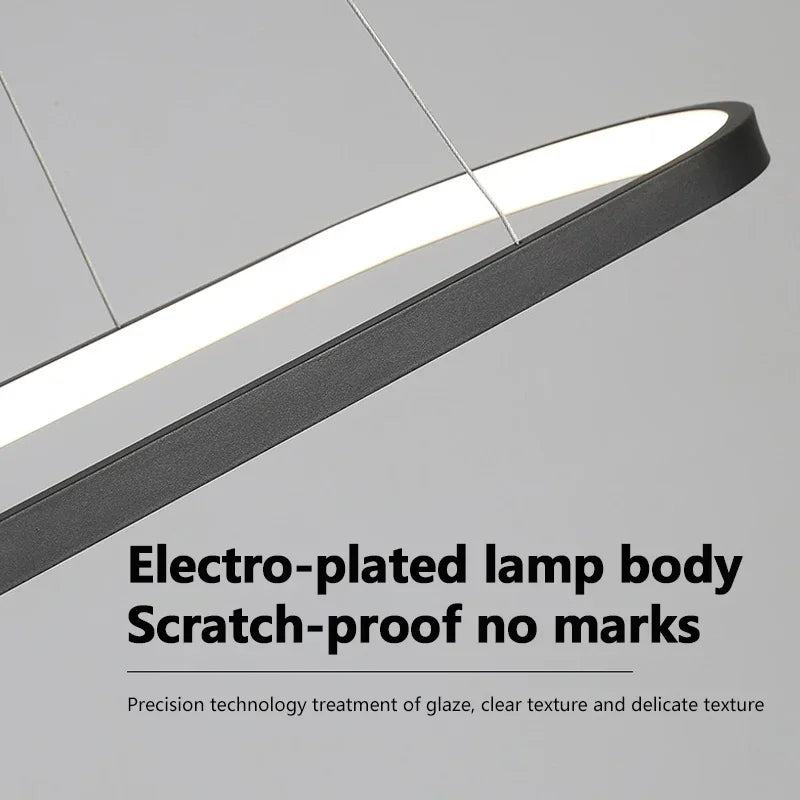DARHYN - Modern LED Oval Overhead Pendant Light