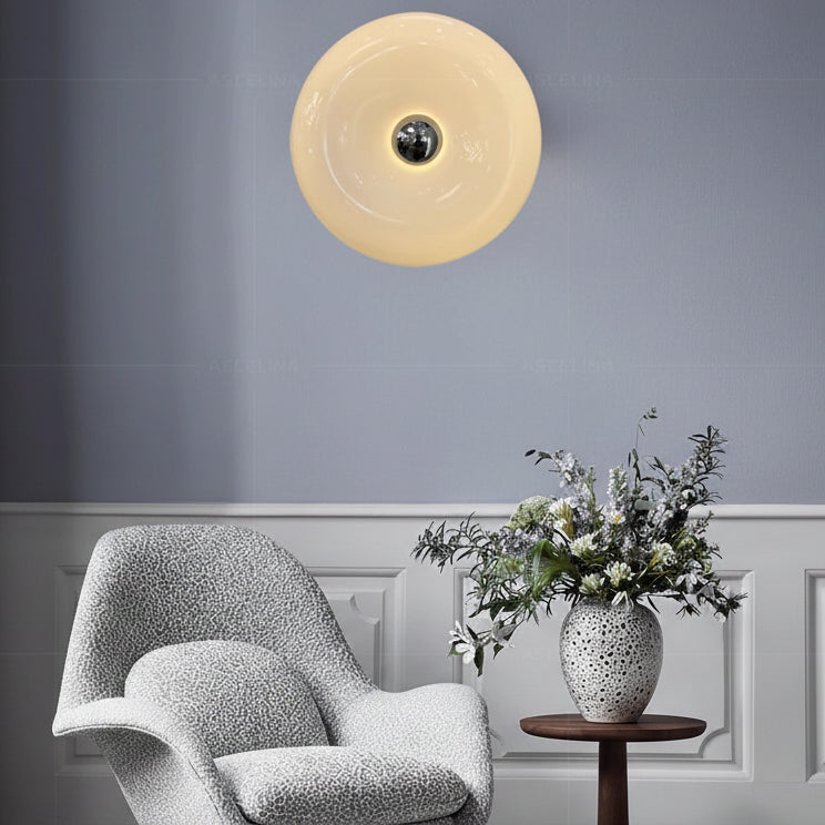 The Orbit Glass Donut Wall Lamp