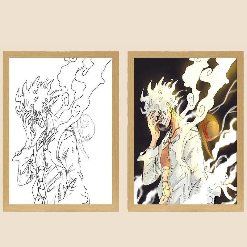 🏴☠️💡 One Piece LED Light Frame – Bring the Grand Line to Life! 🌊⚡