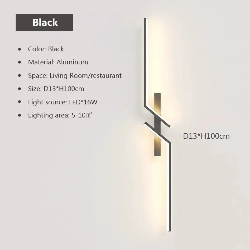 DARHYN - Modern LED Wall Lamp Long Bar Scone
