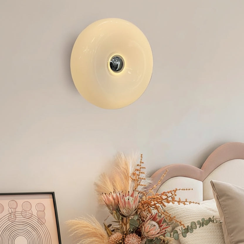 The Orbit Glass Donut Wall Lamp