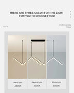 DARHYN - Pendant Light Nodic Gold Hanging Chandelier