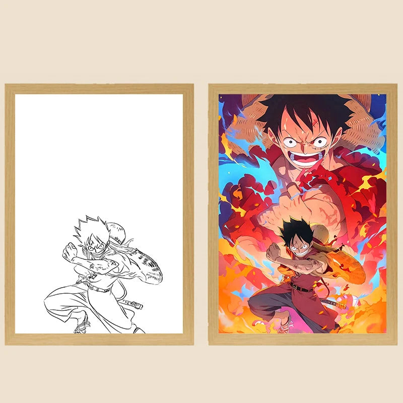 🏴☠️💡 One Piece LED Light Frame – Bring the Grand Line to Life! 🌊⚡