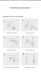 DARHYN - Motion Sensor Detection Rechargeable LED Wall Lamp