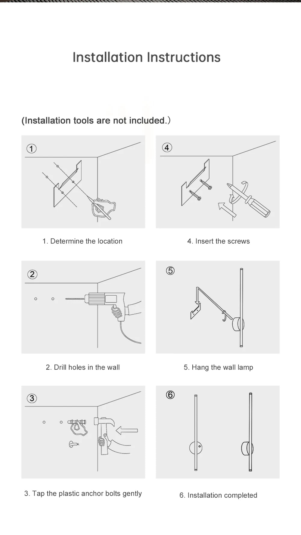 DARHYN - Motion Sensor Detection Rechargeable LED Wall Lamp