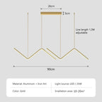 DARHYN - Pendant Light Nodic Gold Hanging Chandelier