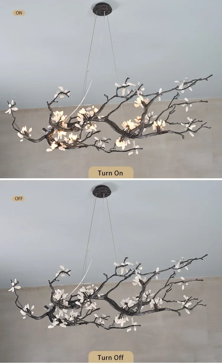 All Copper LED Creative Branch Chandelier