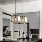 The Amber Horizon Glass Pendant Series