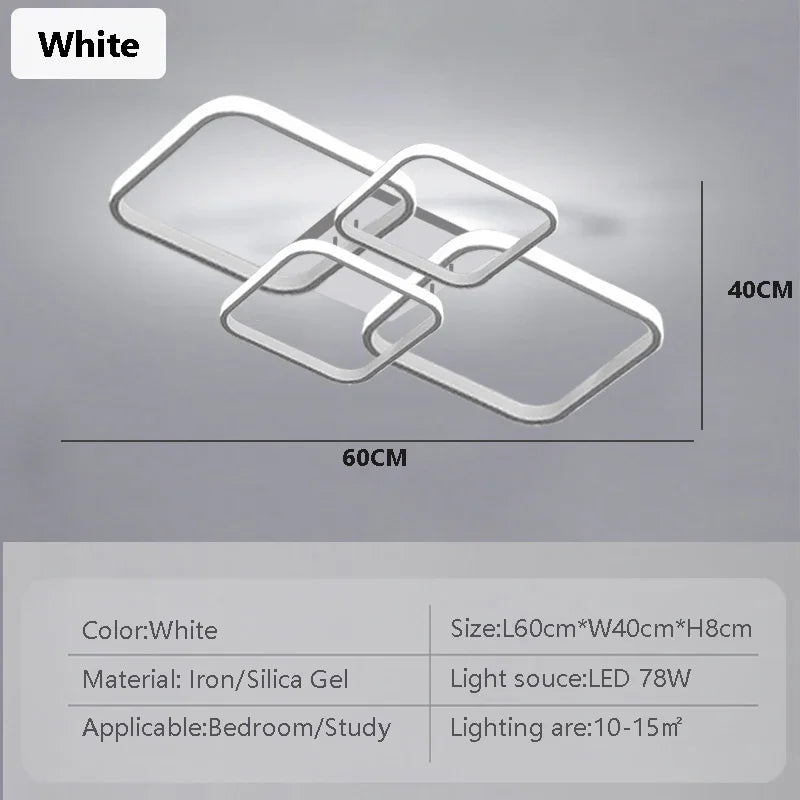 DARHYN - LED Ceiling Light 4 Squares