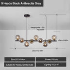 The Eira Nordic Glass Chandelier