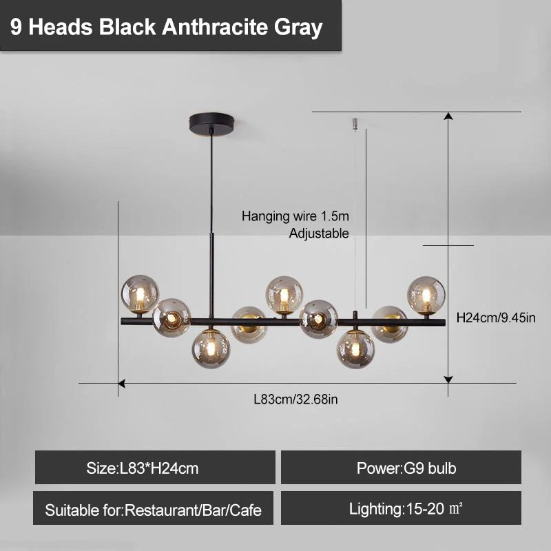 The Eira Nordic Glass Chandelier