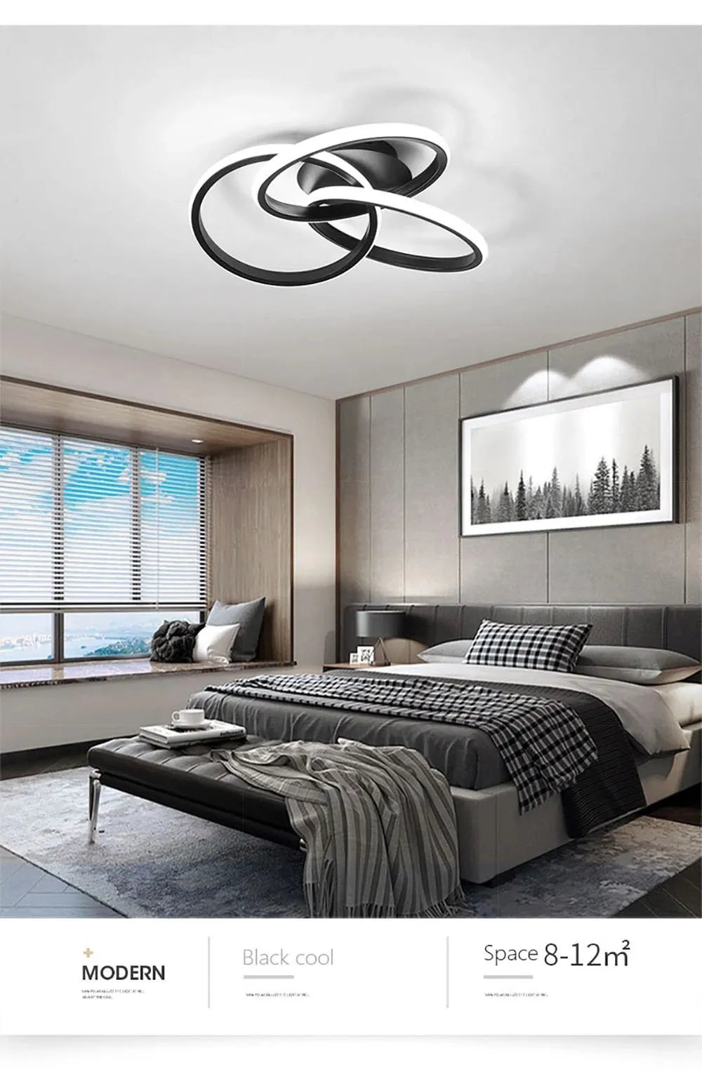 DARHYN - LED Ceiling Light Acrylic Trefoil