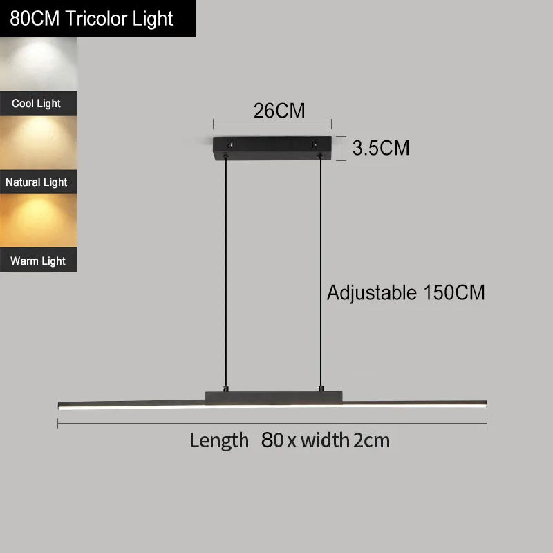 DARHYN - LED Pendant Light Minimalist Stripe