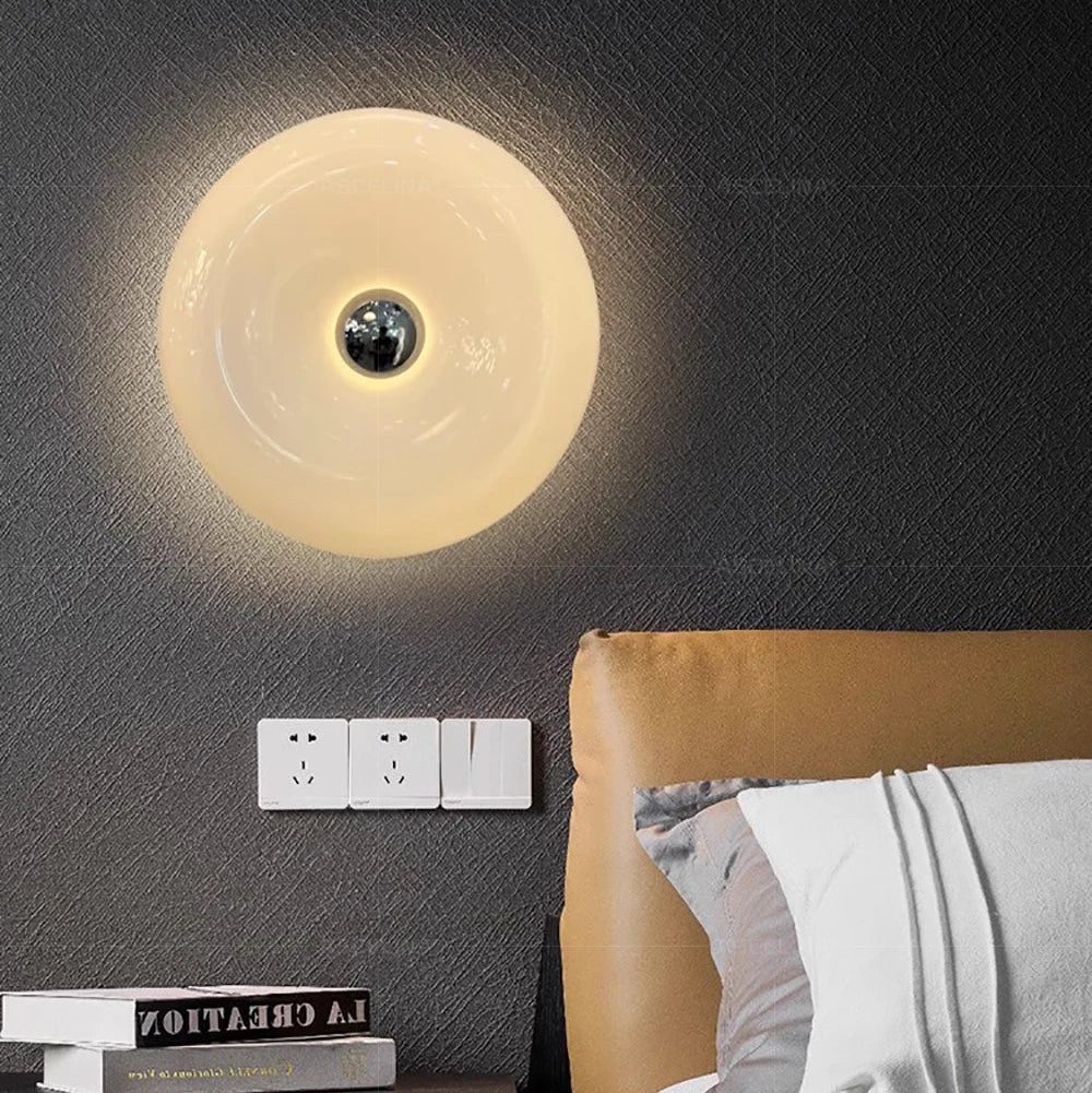 The Orbit Glass Donut Wall Lamp