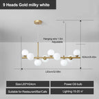 The Eira Nordic Glass Chandelier