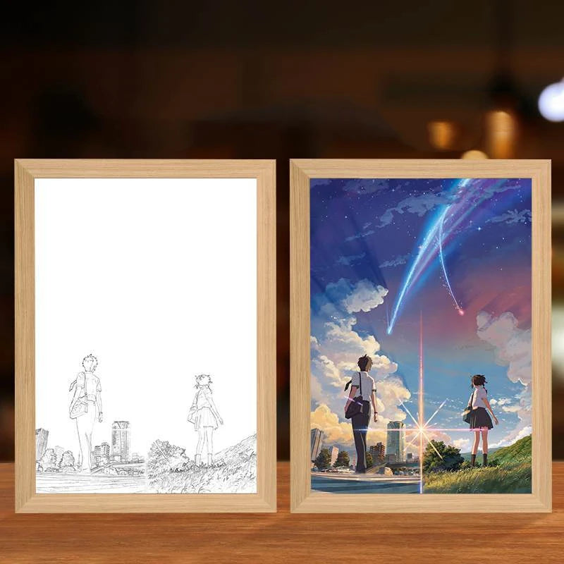 💫🌠 Your Name LED Light Frame – Where Dreams and Stars Connect 🌙💞