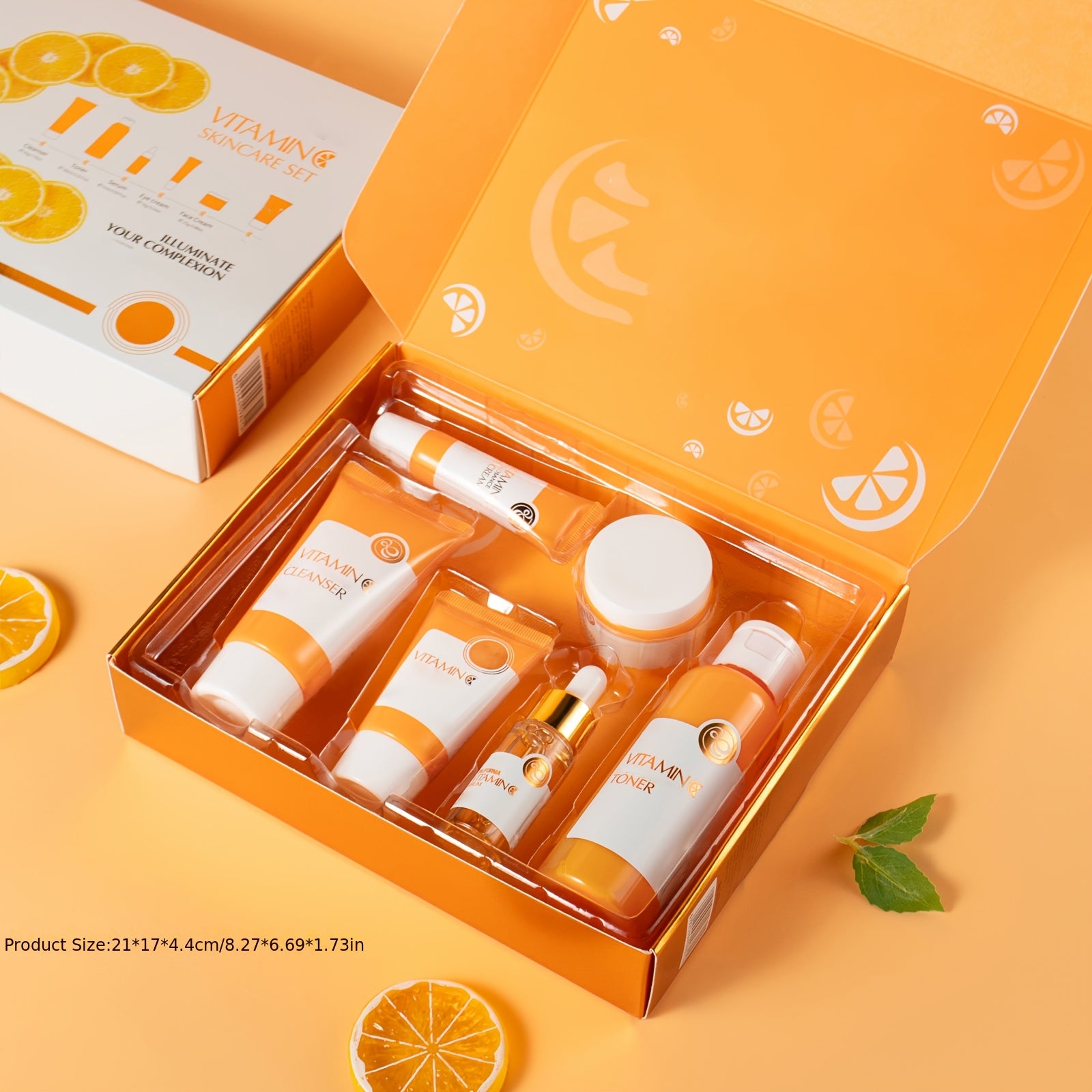 ✨ Vitamin C Complete Skincare Set — Brighten, Hydrate &amp; Transform Your Skin 🍊