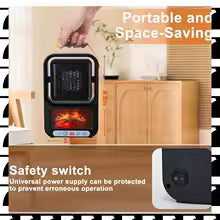 🔥 EmberGlow™ Smart Portable Heater — Cozy Heat with Realistic Flame Ambience