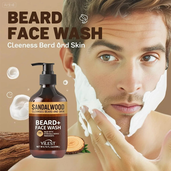 Sandalwood Beard + Face Wash 🌿🔥