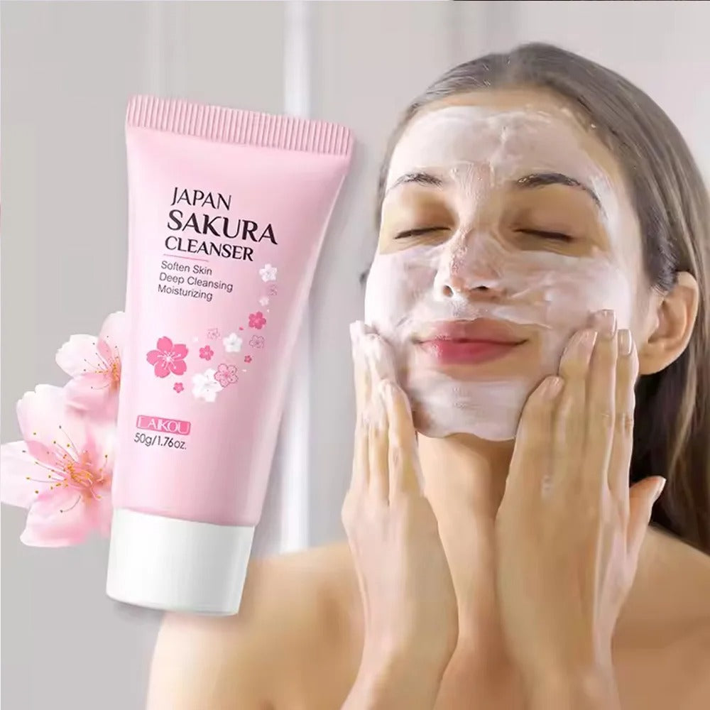 🌸 Japan Sakura Cleanser — Deeply Clean, Softly Glow