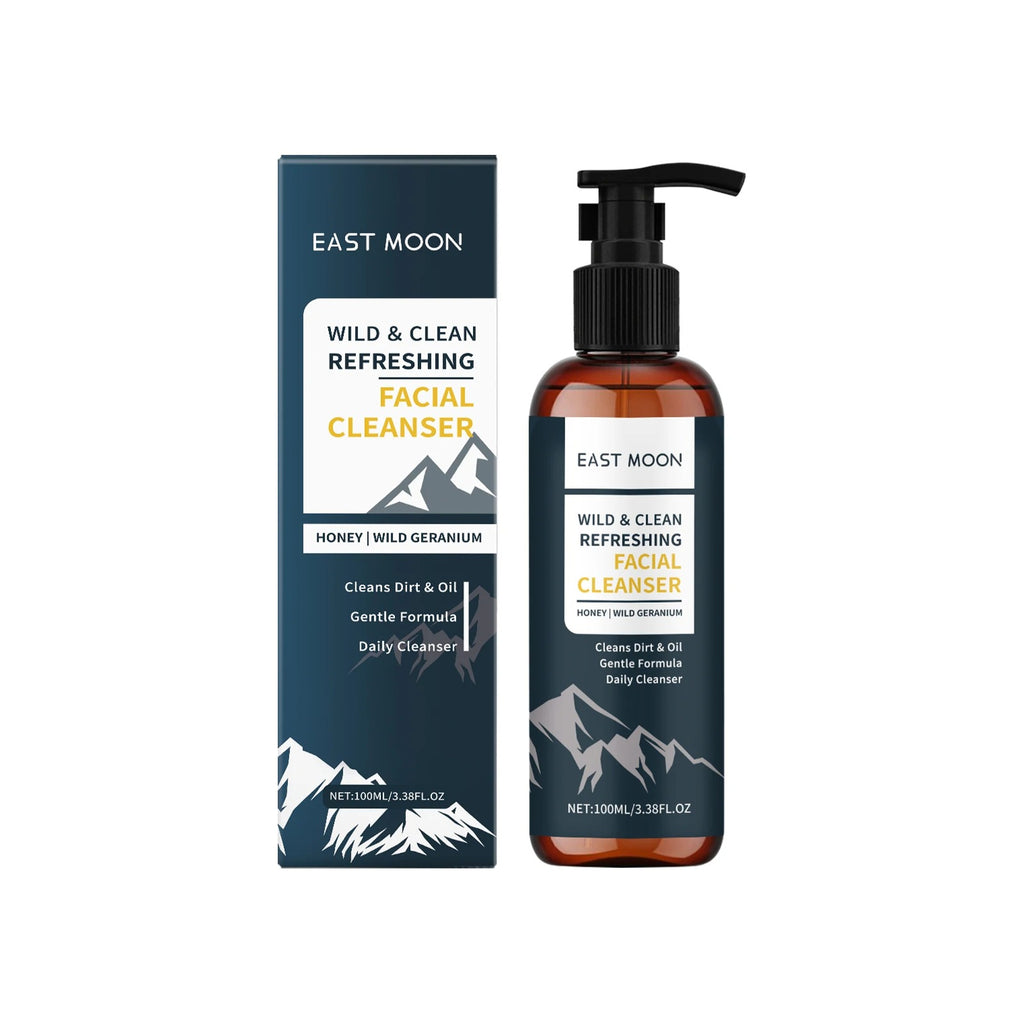 WILD & CLEAN REFRESHING FACIAL CLEANSER – HONEY + WILD GERANIUM