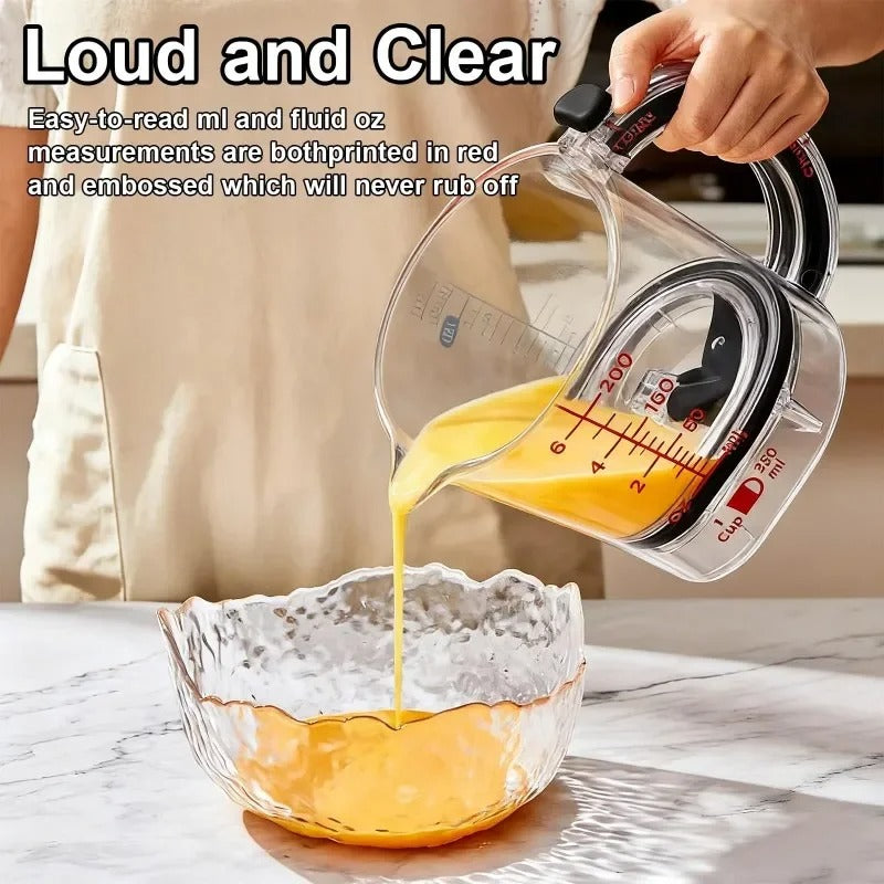 🍳 4-in-1 Adjustable Measuring Cup – Precision, Simplicity, and Clean Cooking