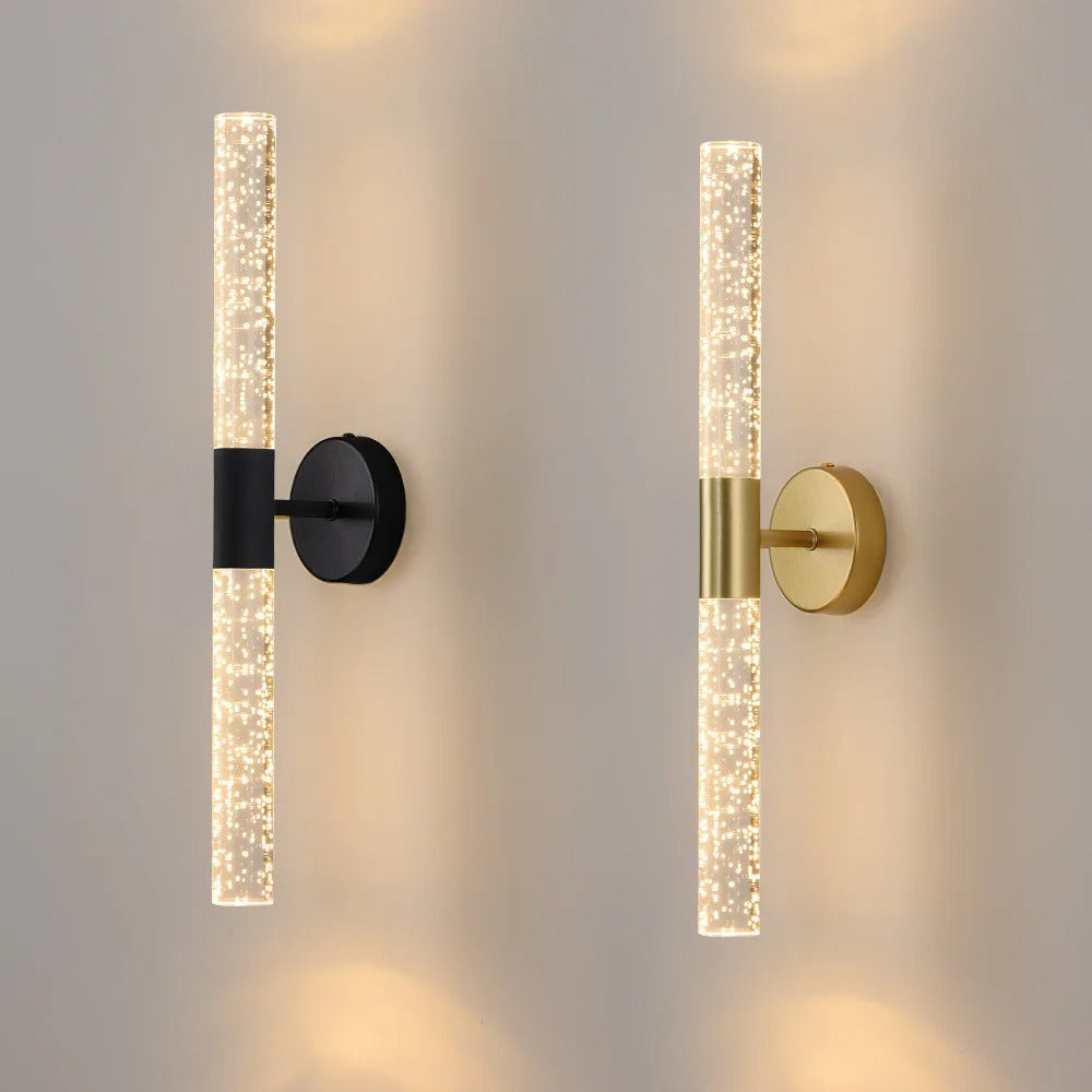 Vertical Glass Wall Sconce