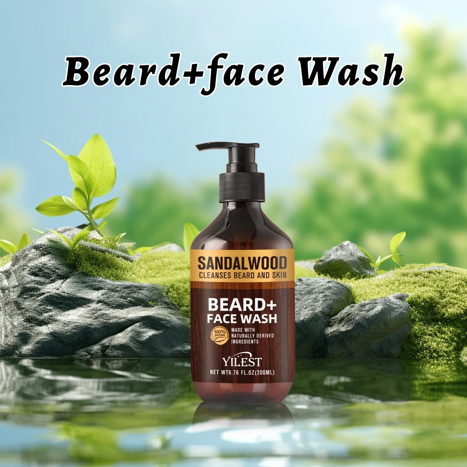 Sandalwood Beard + Face Wash 🌿🔥